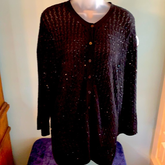 Coldwater Creek Sweaters - Black cardigan